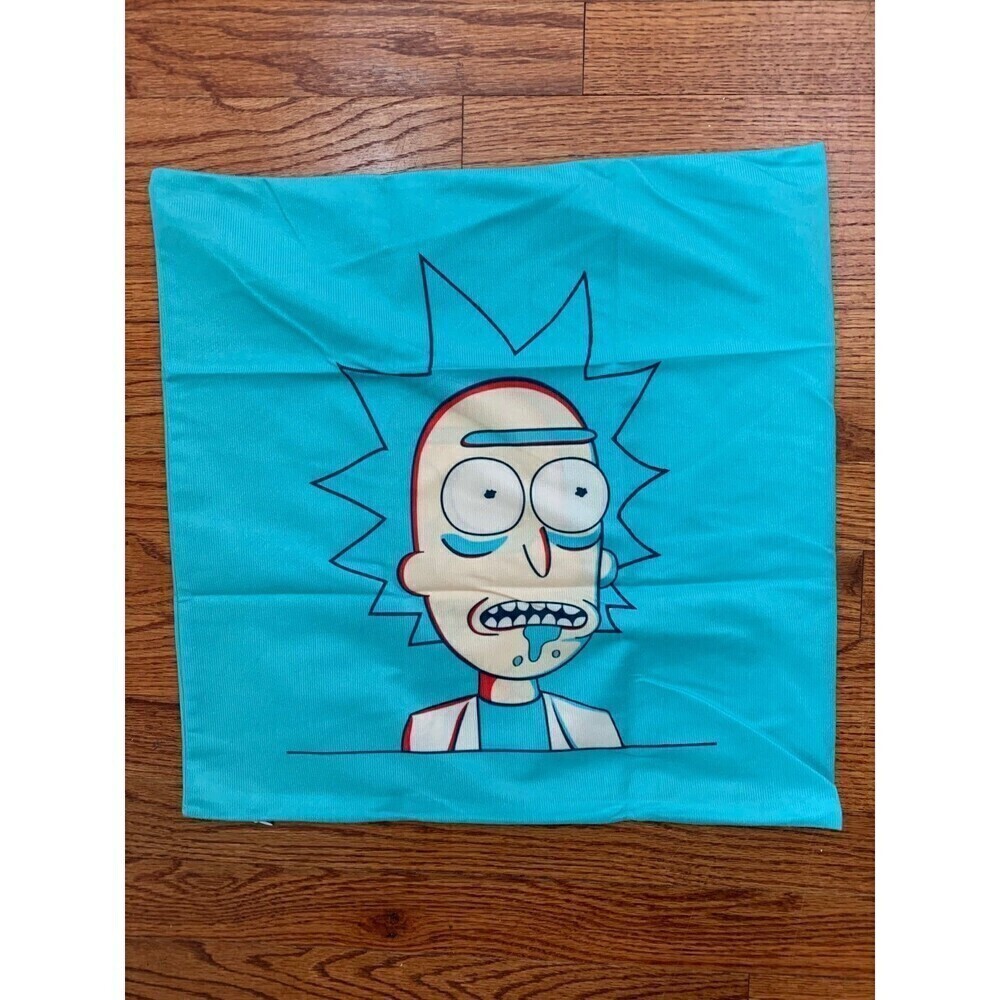 NIB Rick and Morty Decorative pillow cover, Measures 18” x 18”